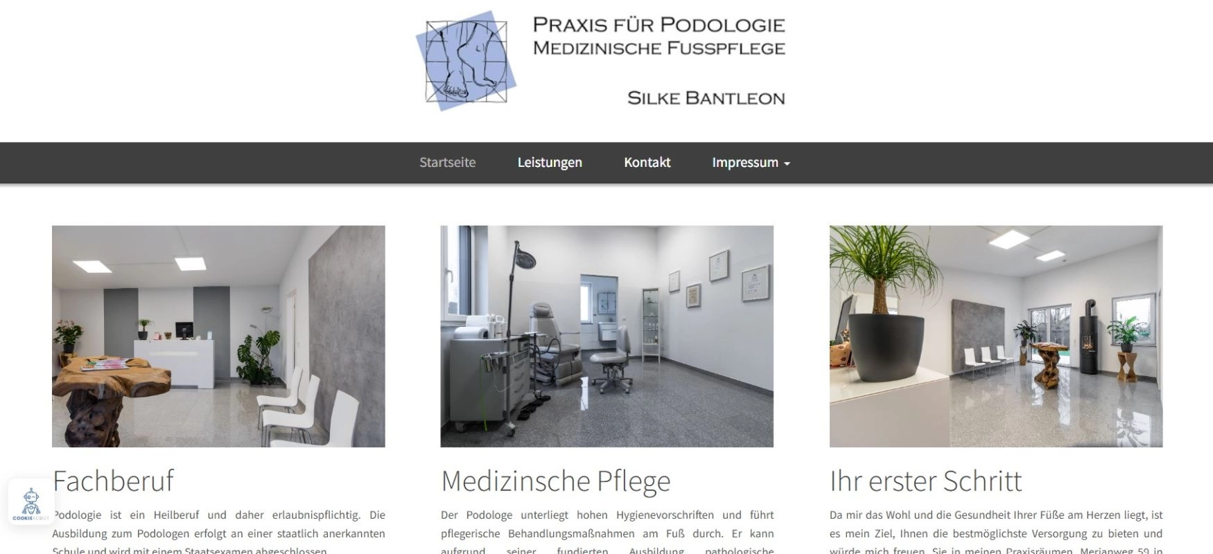 Podologie Bantleon - Internet Auftritt von DZ-Webdesign.eu